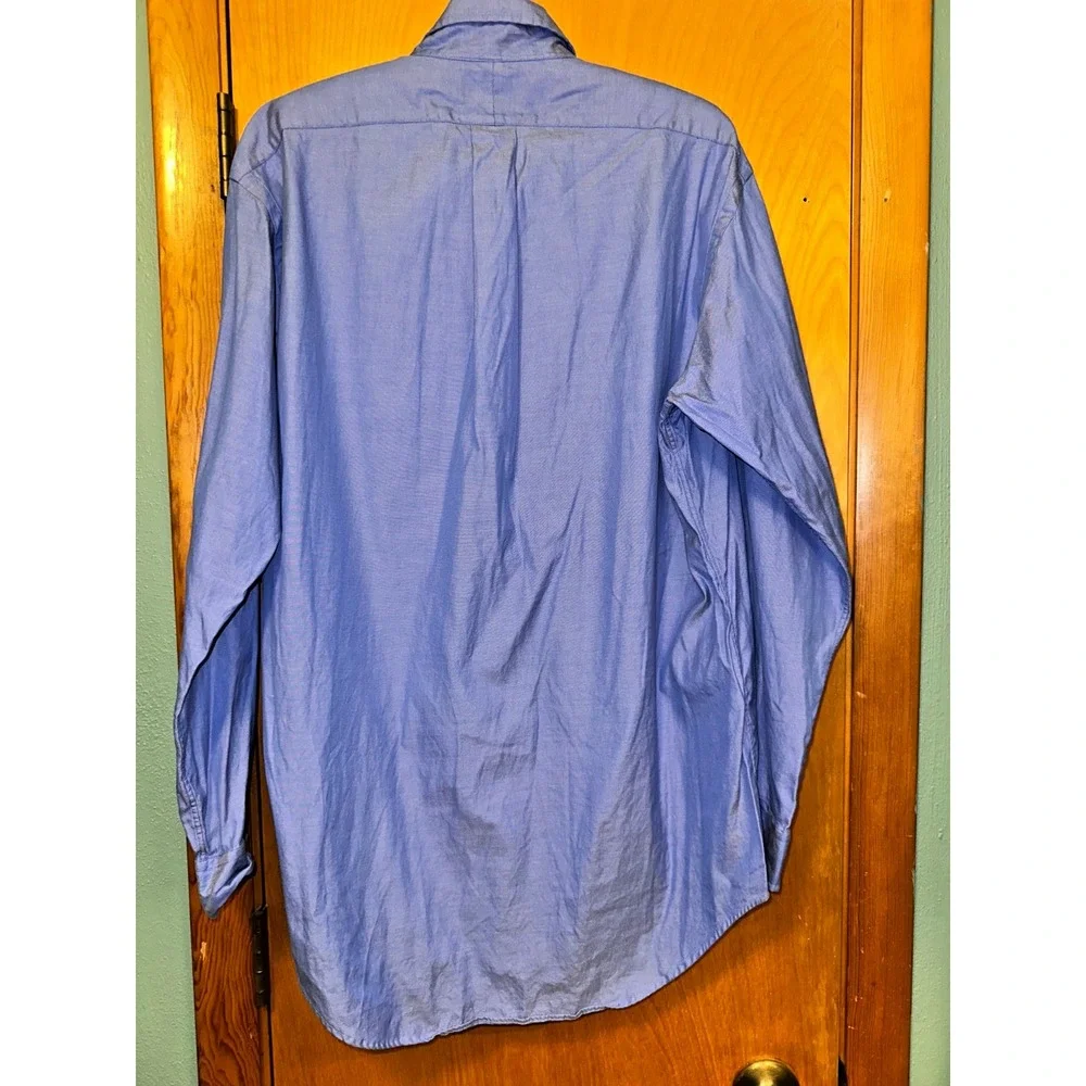 Polo Ralph Lauren Yarmouth Button Down Shirt Men Size 15-33‎ Blue Classic Preppy